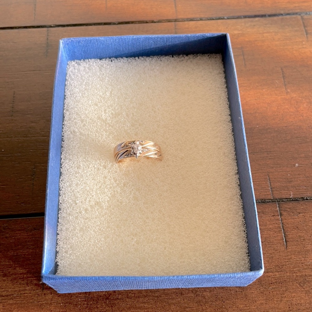 14k Yellow Gold Bridal Set - Size 5